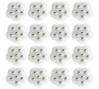 ZYEKIU 16 Pcs Rueda Adhesiva para Muebles Rotación de 360 Ruedas Muebles, Ruedas Giratorias Pequeñas Adhesivas Mini 6 Cuentas Ruedas Giratorias para Muebles Pequeñas Mesita (Bolas Acero Transparentes)