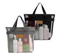 ZYEKIU 2 Piezas Bolsa Plegable Malla Playa Juguetes Bolsas Portátiles Red Almacenamiento Aire Libre Duradera Bolsas Zip Accesorios para Natación Piscina Playa Vacaciones Familiares