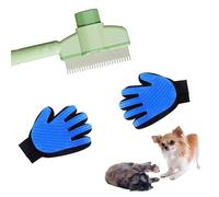 ZYEKIU 2 Piezas Cepillo Gato Gatos Quitapelo Guante Pelo, Removedor Pelos para Limpieza Eficaz Quita Pelos Mascota, Rascador Gatos de Confort, para Perros y Gatos Pelo Corto Largo