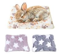 ZYEKIU 3 Piezas Cama de Felpa para Animales Pequeños, Manta Perro Pequeño Suave y Cómodo, Cama Conejo Felpa, Cama de Perro Lavable, para Conejillos de Indias Conejos Hámsters (Tipo A)