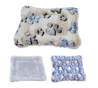 ZYEKIU 3 Piezas Cama de Felpa para Animales Pequeños, Manta Perro Pequeño Suave y Cómodo Conejo Felpa Manta Animales Cama de Perro Lavable, para Conejillos de Indias Conejos Hámsters (Tipo B)