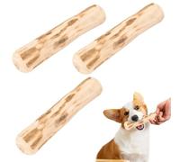 ZYEKIU 3 Piezas Hueso masticable Madera Mordedores Naturales, Mordedor Perro Resistente Ideal Razas Pequeñas Madera para Masticar para Perros Saludable y Duradero Alivia la Ansiedad Elimina Sarro