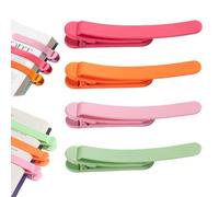 ZYEKIU 4 Pcs Marcapaginas Personalizado Libros de Colores Marca Paginas, Clip de Silicona Seguro Marcadoreslibros, Marcador Página para Amantes Libros Estudiantes Profesores (3 Colores)