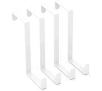 ZYEKIU 4 Piezas Ganchos de Puerta Reversibles Colgador Puerta Forma Z Perchas Puertas Colgar Simple Perchero Puerta Percha Puerta Gancho Puerta para Todas Puertas Estándar (Blanco)