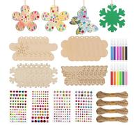 ZYEKIU 40 Stück Bastelset kinder, Ostern Basteln Holz, Bastelzubehör Kinder DIY, Bastelset Frühling mit Strasssteinen und Buntstiften, Basteln Frühling Kreativität, für Mädchen und Jungen ab 4 Jahren