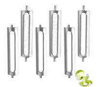 ZYEKIU 6 Piezas 56mm Pelador Patatas Cuchillas de repuesto para peladora Pelador Verduras Hoja plana y hoja Dentada Utensilios de Cocina para Pelar Frutas y Patatas Peeler Cuchillas de Repuesto