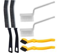 ZYEKIU 6 Piezas Multifuncional Cepillos Limpieza Hogar de Grietas, Grietas Cerdas Duras, Cepillo Limpieza Juntas Suelo Huecos, Limpia Railes Ventanas, Ideal para Profunda y Ranuras
