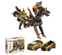 ZYEKIU Coches para Niños, Transformando del Robot de Automóviles Coches Juguete, Transform Coche Robot Juguete, para Niños, Robots Transform Regalo Niño Niña 3 4 5 6 7 8 Años (ala Dorada)