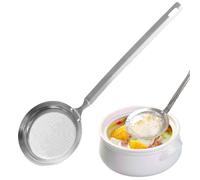 ZYEKIU Espumaderas de Cocina, Colador Metal, Espumadera Metálica Malla Fina, Espumadera Acero Inoxidable, Skimmers Cocina para Utensilios Resistente al Calor, Apto para Lavavajillas, Fácil de Limpiar