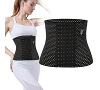 ZYEKIU Fajas Reductoras Abdomen, Waist Trainer Unisexo, Faja Reductora Alta Elasticidad, Faja Postparto Ajustable para Modelado Corporal Pérdida de Peso Mejora de la Postura (Talla M)