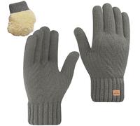 ZYEKIU Guantes Invierno Guantes Tactiles con Forro Polar de Punto Suave, Luvas Termicas Deportes al Aire Libre, Elásticos al Aire Libre, Conducción, Escritura, Esquí para Hombres y