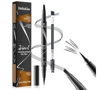ZYEKIU Lápiz de Cejas, Resistente al Agua, 2 en 1, Lápiz de Cejas de Doble Punta con Microblading, Duradero, Eyebrow Pencil Con Cabezal de Lápiz Delineador para Múltiples Usos