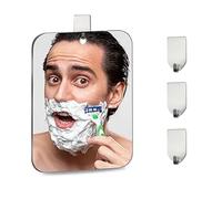 ZYEKIU Montado Pared Espejo Ducha Afeitado Antivaho, Sin Marco Espejo Baño, Inastillable Mirror, Acrílico Espejos, Espelho Casa de Banho Grande para Espejos Maquillaje Camping