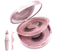ZYEKIU Pestañas Postizas Magneticas Naturales, Reutilizable Lifting Pestañas Iman Kit Profesional, Aspecto de Pestaña Magneticas Naturales, No Requiere Pegamento, Fácil de Colocar