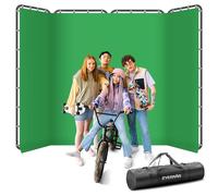 Zyernar - Telón de Fondo de Pantalla Verde de 8 x 13 pies con Soporte, Gran telón de Fondo Plegable Verde con Soporte para grabación de Video de Estudio fotográfico, tutoriales de Youtube y Videos en