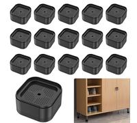 ZYETGH Elevador de muebles ajustable, 16 piezas versátiles de 3,5 cm, apilables, elevadores de mesa para patas resistentes para sillas, sofás, camas, patas