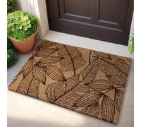ZYFAB Grueso Natural Coco Coir Alfombra, Resistente Duradero Alfombra de Bienvenida Antideslizante Frente Alfombra de Puerta Resistente al Clima Alfombra de Piso Exterior Entrada,D,100 * 150cm