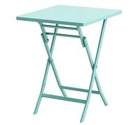 ZYFBD Mesa plegable para patio, mesa de centro redonda/cuadrada para uso en interiores y exteriores, patio, jardín, bistró, diseño simple multiusos, perfecta para cualquier entorno