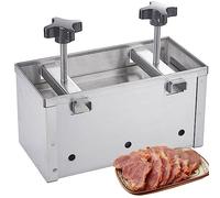 ZYFBD Molde de prensa de jamón, molde de prensa de carne de acero inoxidable, para hacer hamburguesas con dispositivo de presión de doble tornillo, para relleno, hamburguesas, deslizador, barbacoa,