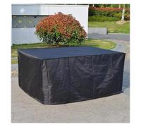 ZYFHYU Funda para Banco Exterior Funda Protectora for Mesa y Silla de jardín, for máquina Armario, Impermeable, Color Plateado(Black,287X155X82cm)