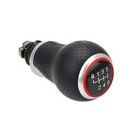 Zyfto Cubierta de la perilla del engranaje Perilla de cambio marchas 12 mm para A4, B6, B7, B8, A6, S4, 8K, A5, 8T, Q5, 8R, para S-Line, 5/6 velocidades(Red 6 gear)
