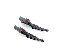 Zyfto Juego de palanca de freno y embrague de motocicleta 2 palancas de embrague freno con diseño calavera para motocicleta para Harley para Sportster 883 1200 2000-2022(Black and red)