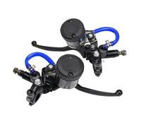 Zyfto Juego de palanca de freno y embrague de motocicleta Bomba de embrague y freno derecha universal 22 mm (7/8") para motocicleta, para palanca cilindro para maestro(A set)