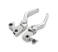 Zyfto Juego de palanca de freno y embrague de motocicleta Palancas de freno para Sportster Iron XLH 883 1200 XL883N XL1200N para Custom X48 Forty-Eight Seventy-Two 2004-2013(Chrome-short)