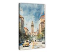 ZYGNBHL Costa Rica, San José, Volcán Arenal, arte de pared, arte de pared, introducción a la ciudad, hogar, escuela, oficina, baño, póster decorativo, marco de 20 x 30 pulgadas