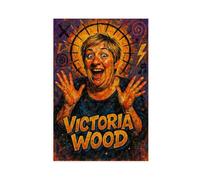 ZYGNBHL Lienzo decorativo para pared, diseño de comediante Victoria_Wood, para decoración del hogar, escuela, oficina, sin marco, 30,5 x 45,7 cm