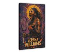 ZYGNBHL Lienzo decorativo para pared, diseño de jugador de tenis Serena_Williams (1) para decoración del hogar, escuela, oficina, marco de 30,5 x 45,7 cm