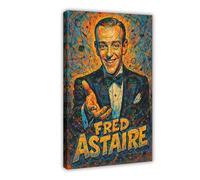 ZYGNBHL Lienzo decorativo para pared, diseño del actor de cine Fred_Astaire para el hogar, la escuela, la oficina, marco de 40,6 x 61 cm