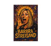 ZYGNBHL Póster artístico de comediante Barbra_Streisand para decoración de pared, bar, restaurante, garaje, cafetería, regalo, sin marco, 30,5 x 45,7 cm