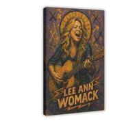 ZYGNBHL Póster artístico de Lee_Ann_Womack con diseño de cantante de campo para decoración de pared, bar, restaurante, garaje, cafetería, marco de regalo, 20 x 30 pulgadas