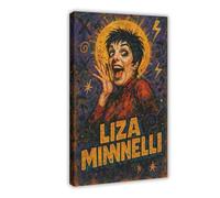ZYGNBHL Póster artístico en lienzo de comediante Liza_Minnelli y arte de pared, marco moderno para decoración de dormitorio familiar, 20 x 30 pulgadas