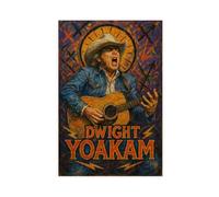 ZYGNBHL Póster artístico en lienzo de Dwight_Yoakam con diseño de cantante de campo y arte de pared, decoración moderna de dormitorio familiar, sin marco, 20 x 30 pulgadas