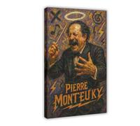 ZYGNBHL Póster artístico en lienzo y pared con marco moderno de 61 x 91 cm, diseño de conductor Pierre_Monteux