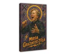 ZYGNBHL Póster artístico para decoración de pared de director Mirga_Gražinytė-Tyla para bar, restaurante, garaje, cafetería, marco de regalo, 12 x 18 pulgadas