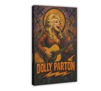 ZYGNBHL Póster artístico para decoración de pared de Dolly_Parton, cantante de campo, bar, restaurante, garaje, cafetería, marco de regalo, 12 x 18 pulgadas