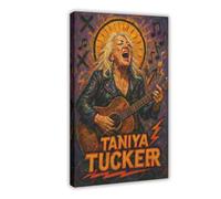 ZYGNBHL Póster de cantante country Tanya_Tucker para pared, lienzo, decoración de dormitorio, oficina, cocina, marco de regalo, 20 x 30 pulgadas