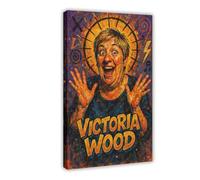 ZYGNBHL Póster de comediante Victoria_Wood para pared, lienzo, decoración de dormitorio, oficina, cocina, marco de regalo, 61 x 91 cm