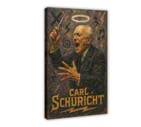ZYGNBHL Póster de Conductor Carl_Schuricht para dormitorio, lienzo decorativo, paisaje deportivo, oficina, habitación, marco de regalo, 61 x 91 cm