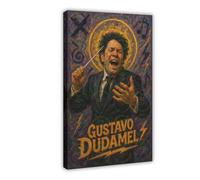 ZYGNBHL Póster de conductor Gustavo_Dudamel para pared, lienzo decorativo para dormitorio, oficina, cocina, marco de regalo, 50,8 x 76,2 cm