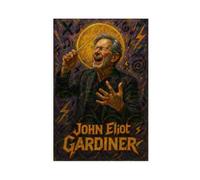 ZYGNBHL Póster de conductor John_Eliot_Gardiner en lienzo, arte para pared, dormitorio, oficina, habitación, regalo, sin marco, 40,6 x 61 cm