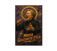 ZYGNBHL Póster de conductor Mirga_Gražinytė-Tyla para estética de la habitación, lienzo para pared, póster e impresión sin marco, 30,5 x 45,7 cm