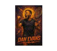 ZYGNBHL Póster de Dan_Evans del famoso jugador de tenis para habitación de adolescentes y niños, lienzo para pared, sin marco, 20 x 30 pulgadas