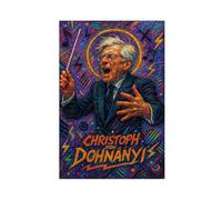 ZYGNBHL Póster de director Christoph Von Dohnányi para pared, lienzo decorativo para dormitorio, oficina, cocina, regalo, sin marco, 30,5 x 45,7 cm