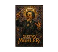 ZYGNBHL Póster de director Gustav_Mahler para estética de habitación, lienzo, póster de pared e impresión sin marco, 61 x 91 cm