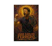 ZYGNBHL Póster de Juan Carlos_Ferrero famoso jugador de tenis para pared, lienzo, decoración de dormitorio, oficina, cocina, regalo, sin marco, 40,6 x 61 cm