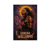 ZYGNBHL Póster de la famosa jugadora de tenis Serena_Williams (1) para dormitorio, decoración de lienzo, paisaje deportivo, oficina, habitación, regalo, sin marco, 40,6 x 61 cm